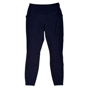 Inter American Blue & Black Heathered Jogger Leggings Pants Size Medium